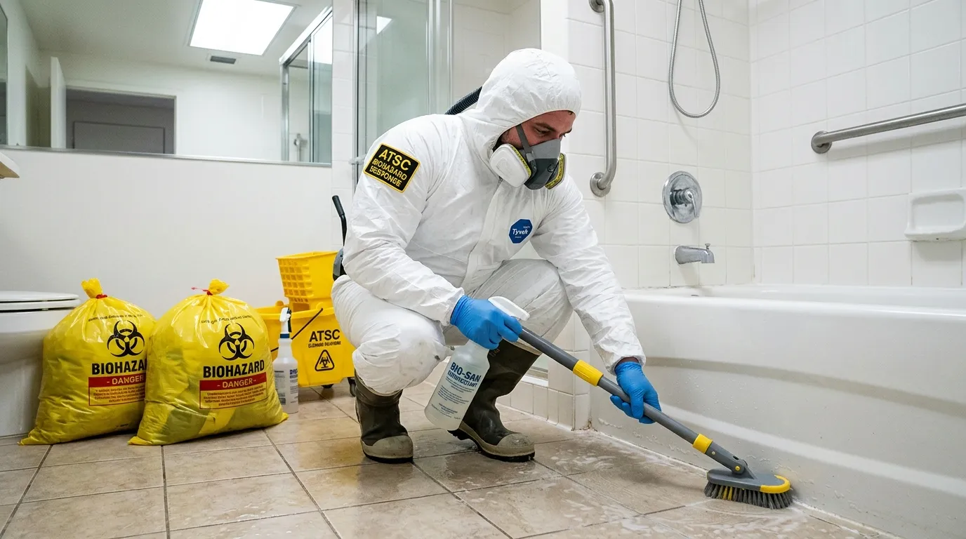 Decontamination equipment deployed for Blood Cleanup in Huguenot